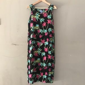 90’s Hawaiian Floral Cotton Dress